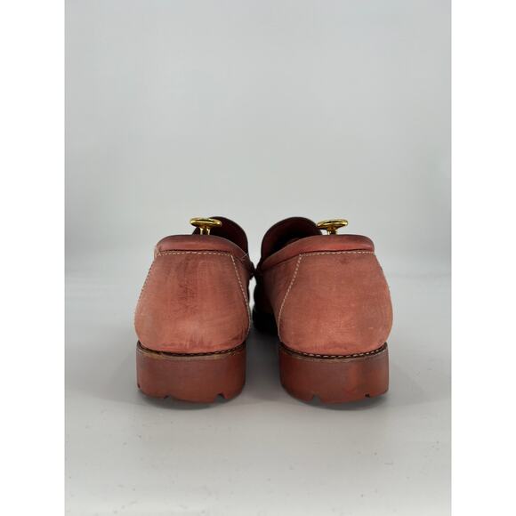 Tom Ford Era Gucci Terra Cotta Nubuck Horsebit Kiltie Lug Sole Loafers US 12.5 D